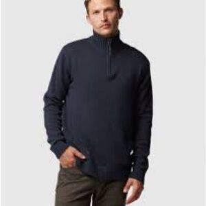 Robert graham Men's Dark Navy Quarter-Zip Sweater